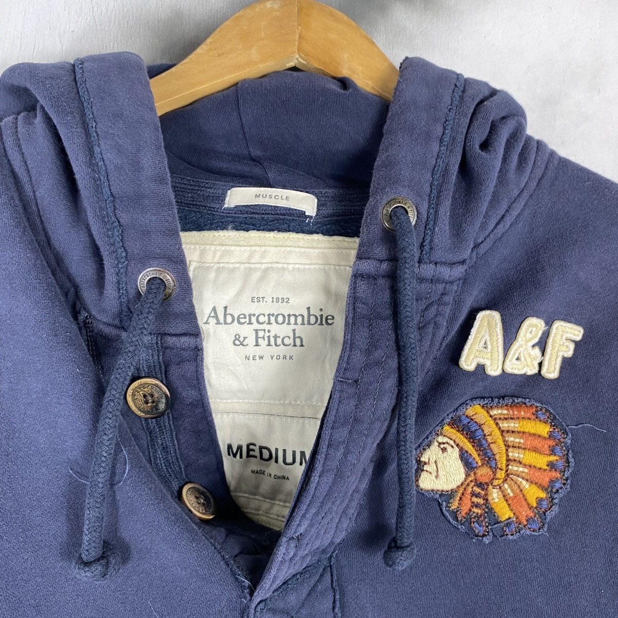 Abercrombie & Fitch Abercrombie&Fitch RED INDIAN PATCHWORK HOOODIE Size US M / EU 48-50 / 2 - 5 Thumbnail
