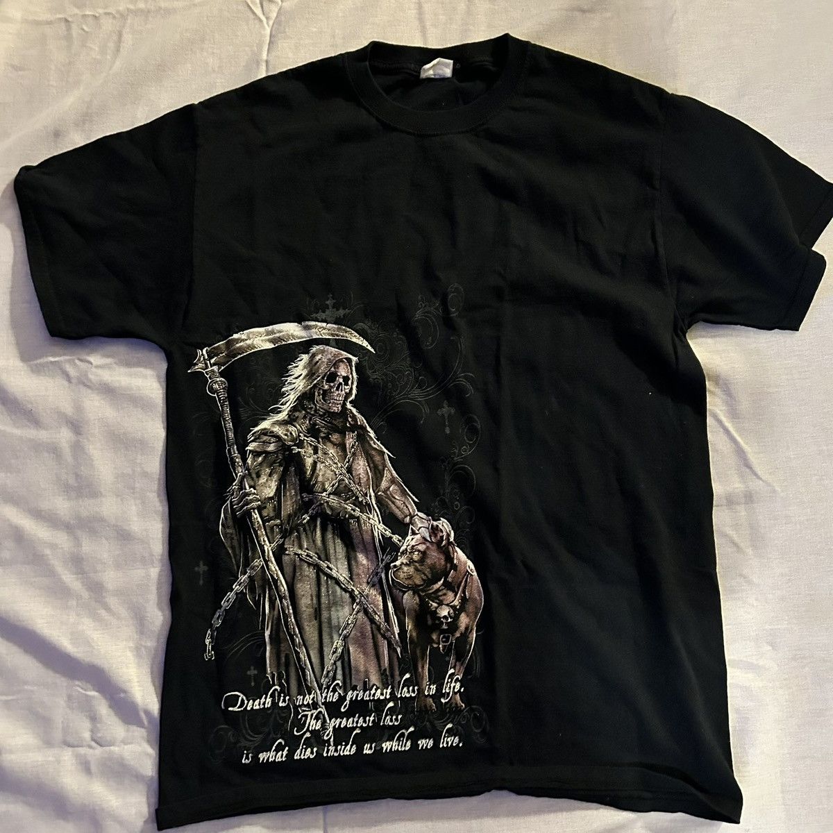 Other × Vintage Vintage Sparkly Skeleton Tee Size US M / EU 48-50 / 2 - 1 Thumbnail