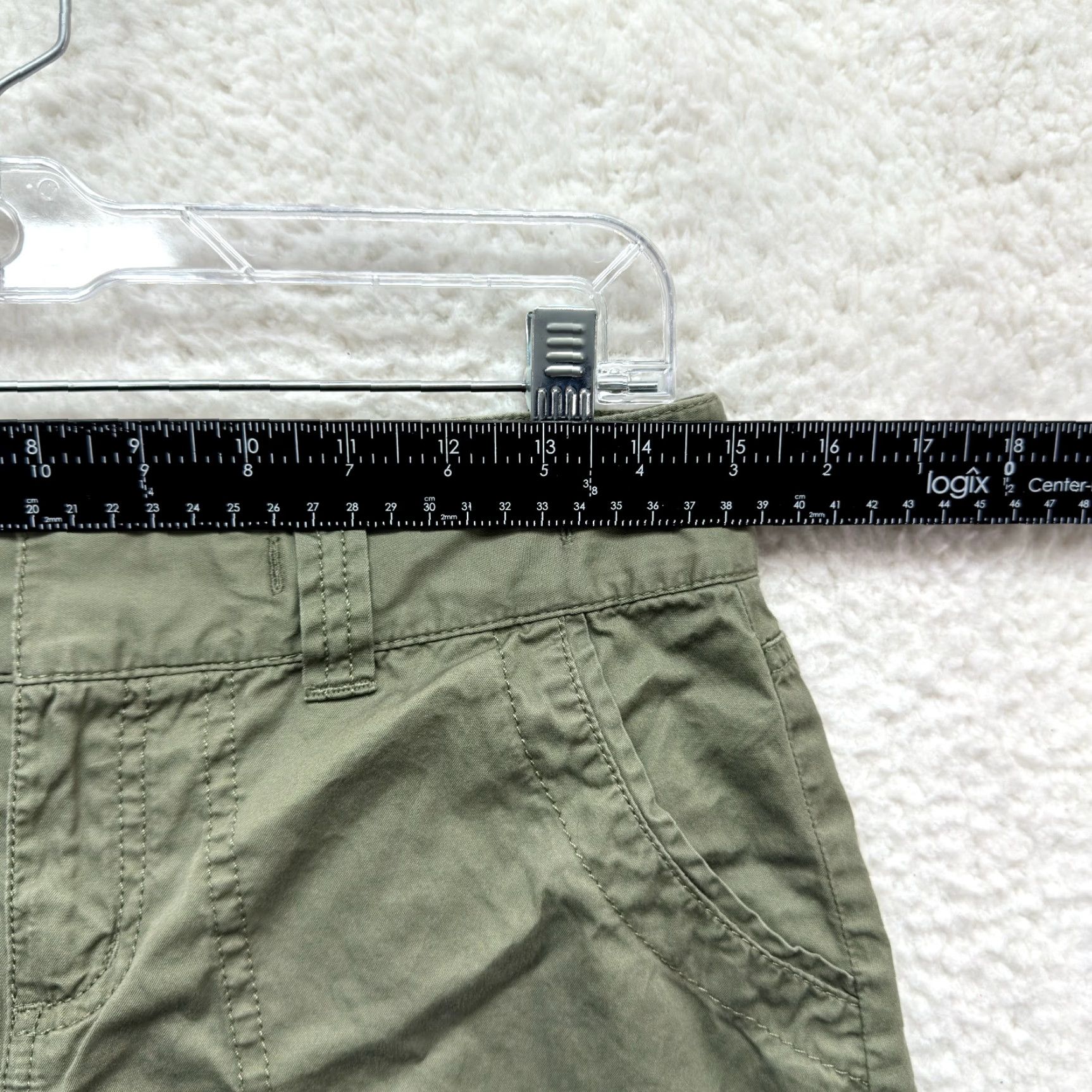Express VINTAGE Y2K Low Rise Mini Skirt Army Green Grunge Express Women's 6/8 27/28 Medium Size 28" / US 6 / IT 42 - 6 Thumbnail