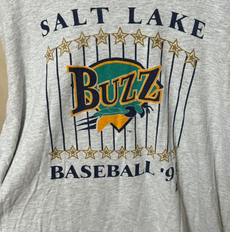 Starter × Vintage 90s Starter Salt Lake Buzz Tshirt Size US XL / EU 56 / 4 - 3 Thumbnail
