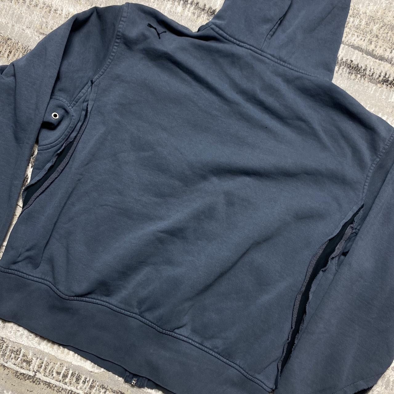 Puma 00s Puma Distressed Hoodie Grey M Size US M / EU 48-50 / 2 - 3 Thumbnail