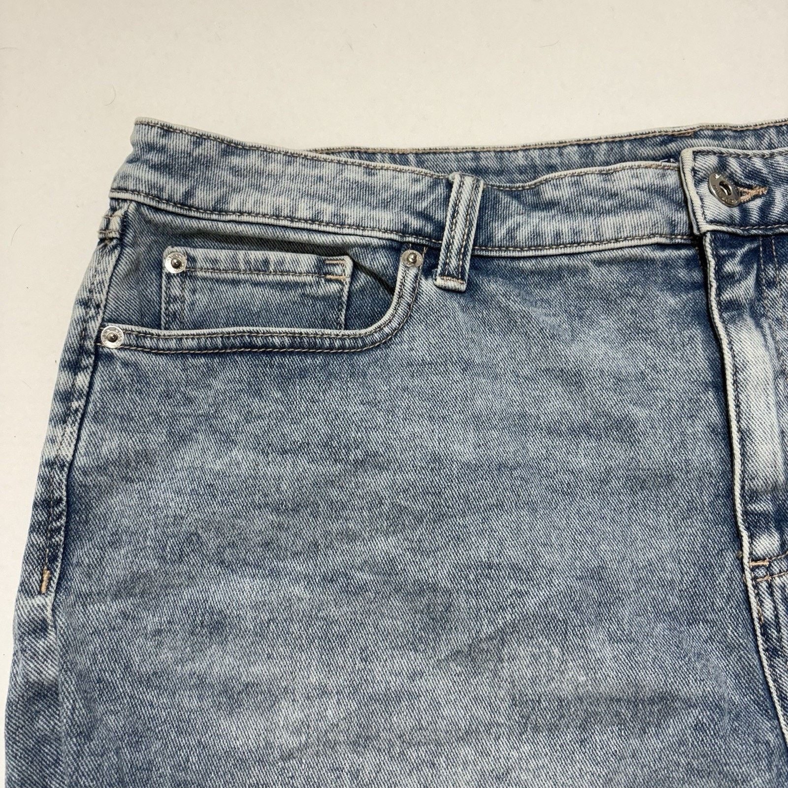 Other INC Denim 18 High Rise Jean Shorts 3” Inseam Frayed Ripped Size 40" / US 18 - 2 Thumbnail