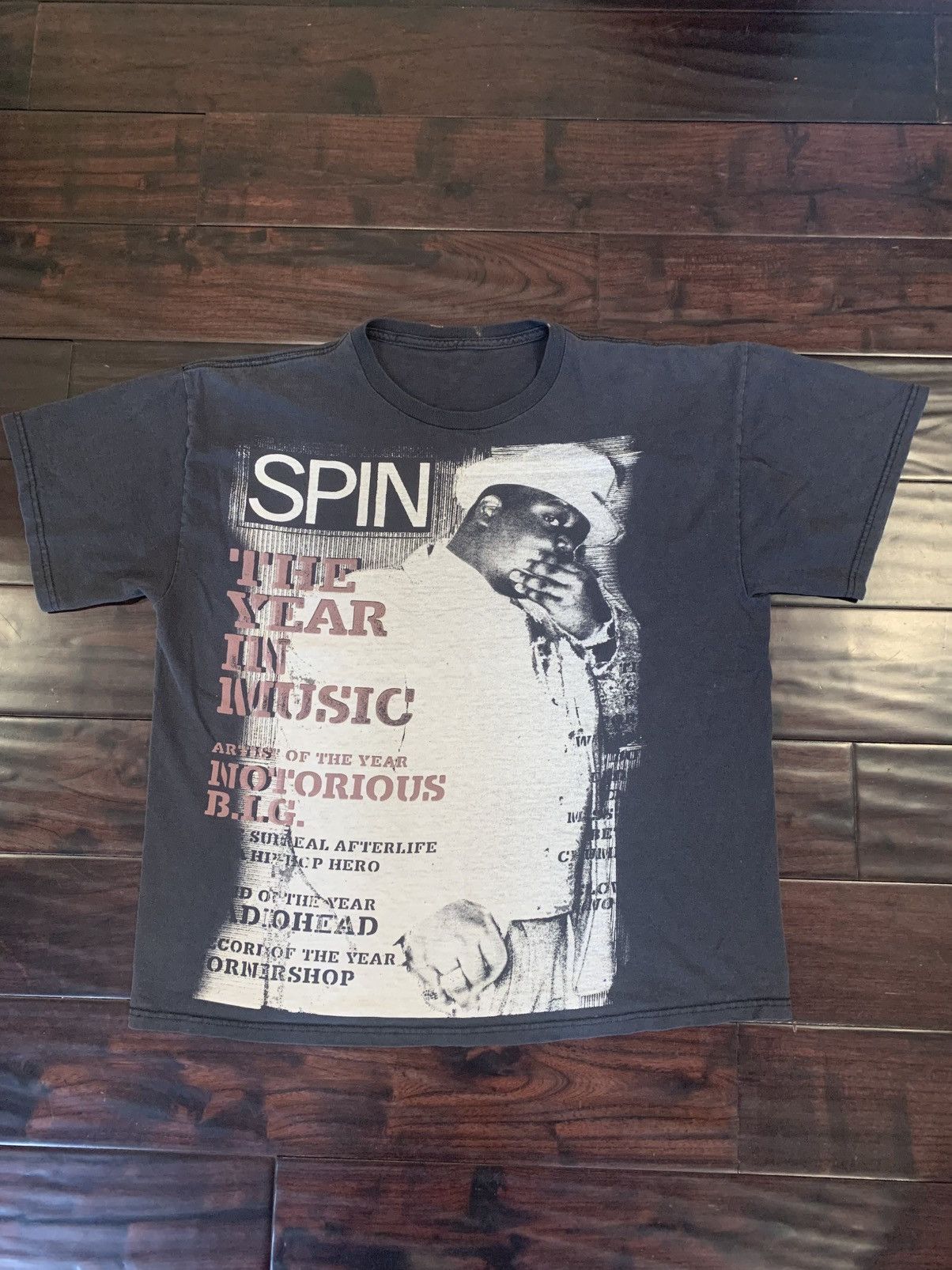 Band Tees 90s NOTORIOUS BIG BIGGIE X SPIN MAGAZINE T SHIRT Size US M / EU 48-50 / 2 - 1 Thumbnail