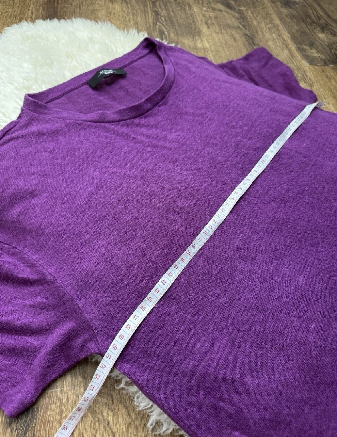 Weekend Max Mara Weekend Max Mara purple t-shirt 100% linen size L Size L / US 10 / IT 46 - 5 Thumbnail