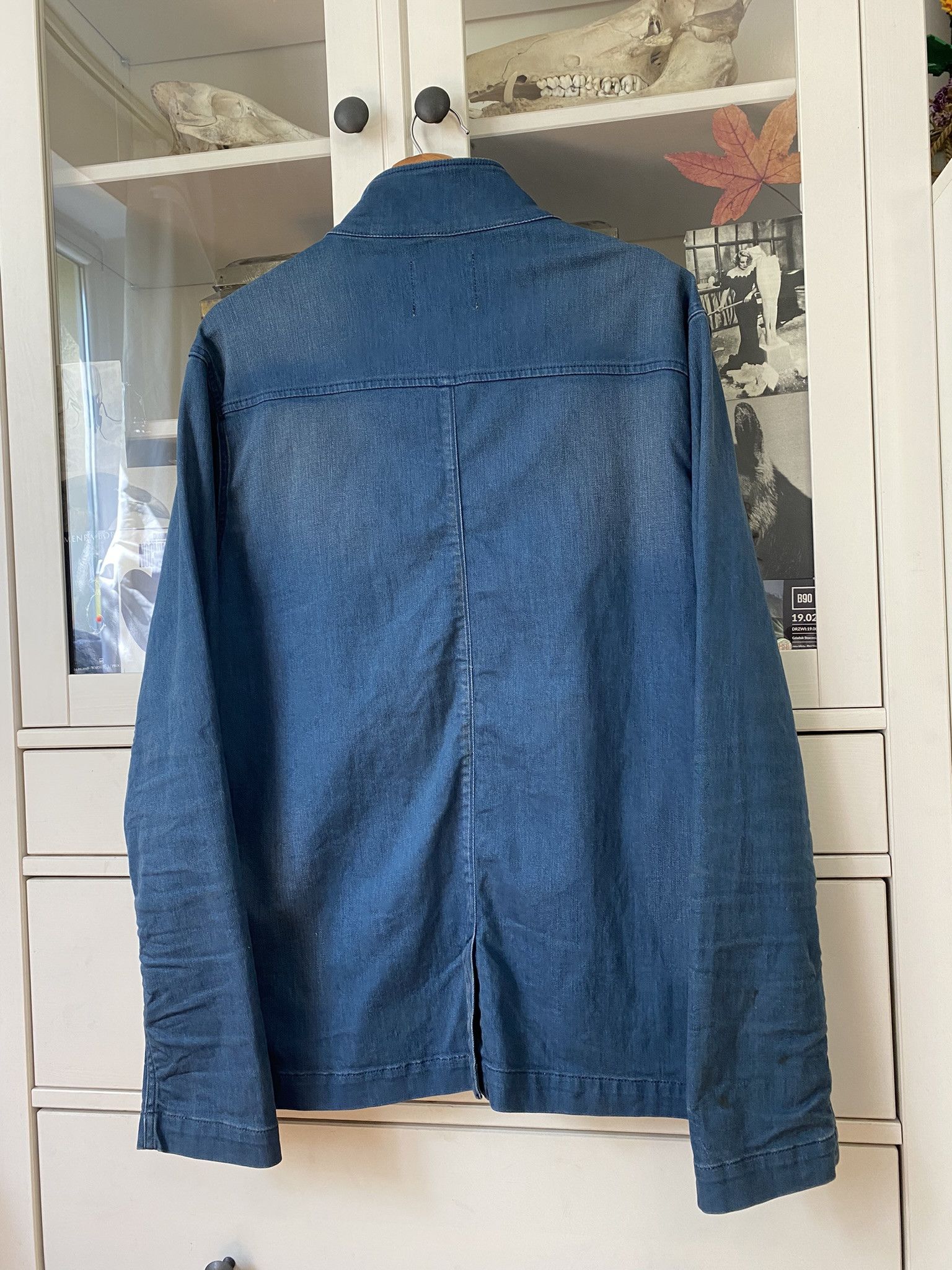 Selected Homme Vintage Washed Indigo Workwear Chore Coat Jacket Denim Size US XL / EU 56 / 4 - 15 Thumbnail