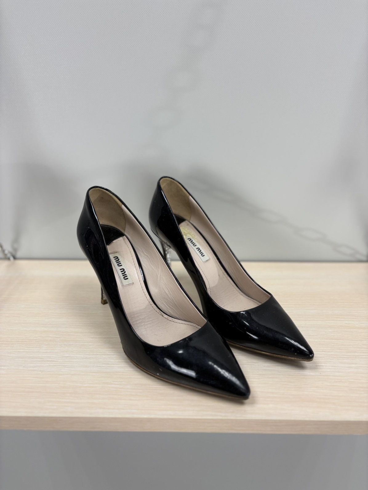 Designer × Japanese Brand × Miu Miu Womens heels Miu Miu Size 38 Color Black Size US 8 / IT 38 - 3 Thumbnail