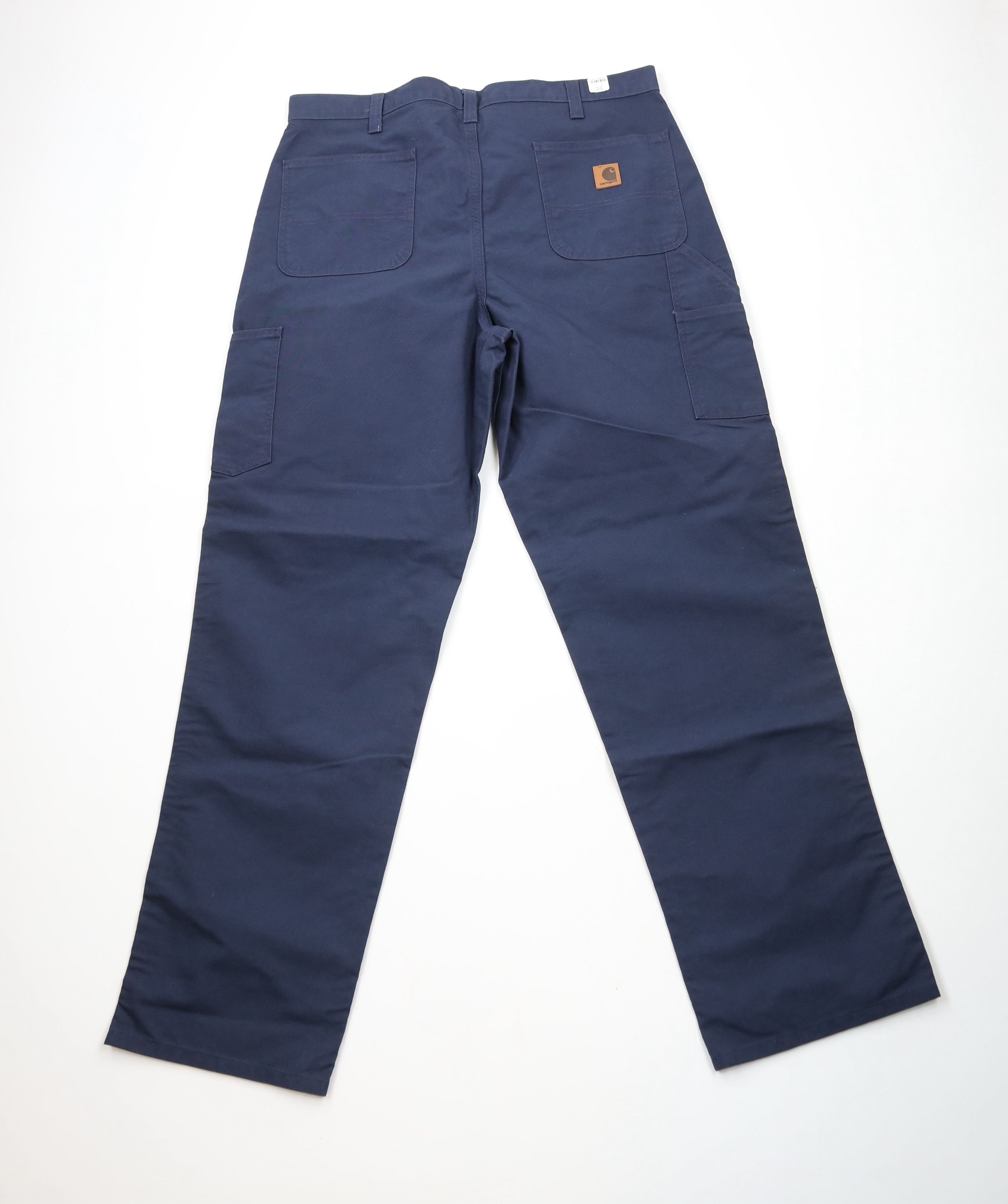 Carhartt × Vintage Deadstock Vintage Y2K Carhartt Wide Leg Dungaree Pants Blue Size US 38 / EU 54 - 7 Thumbnail