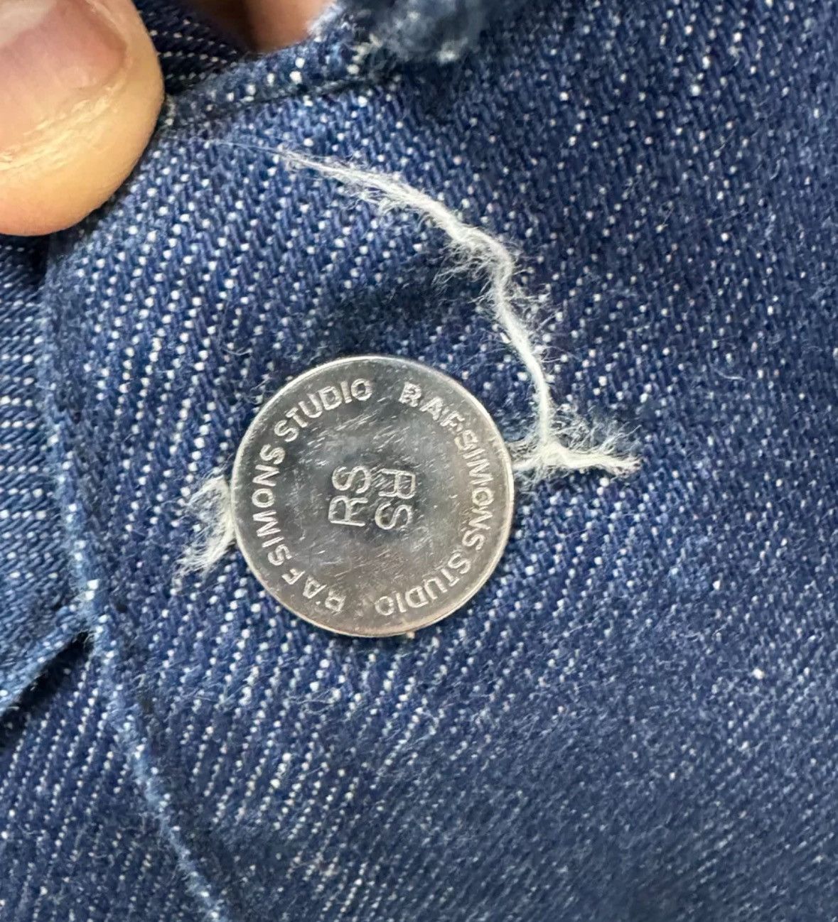 Raf Simons RAF SIMONS 19ss portrait blue denim jacket2412-Nextarrow Size US S / EU 44-46 / 1 - 5 Thumbnail