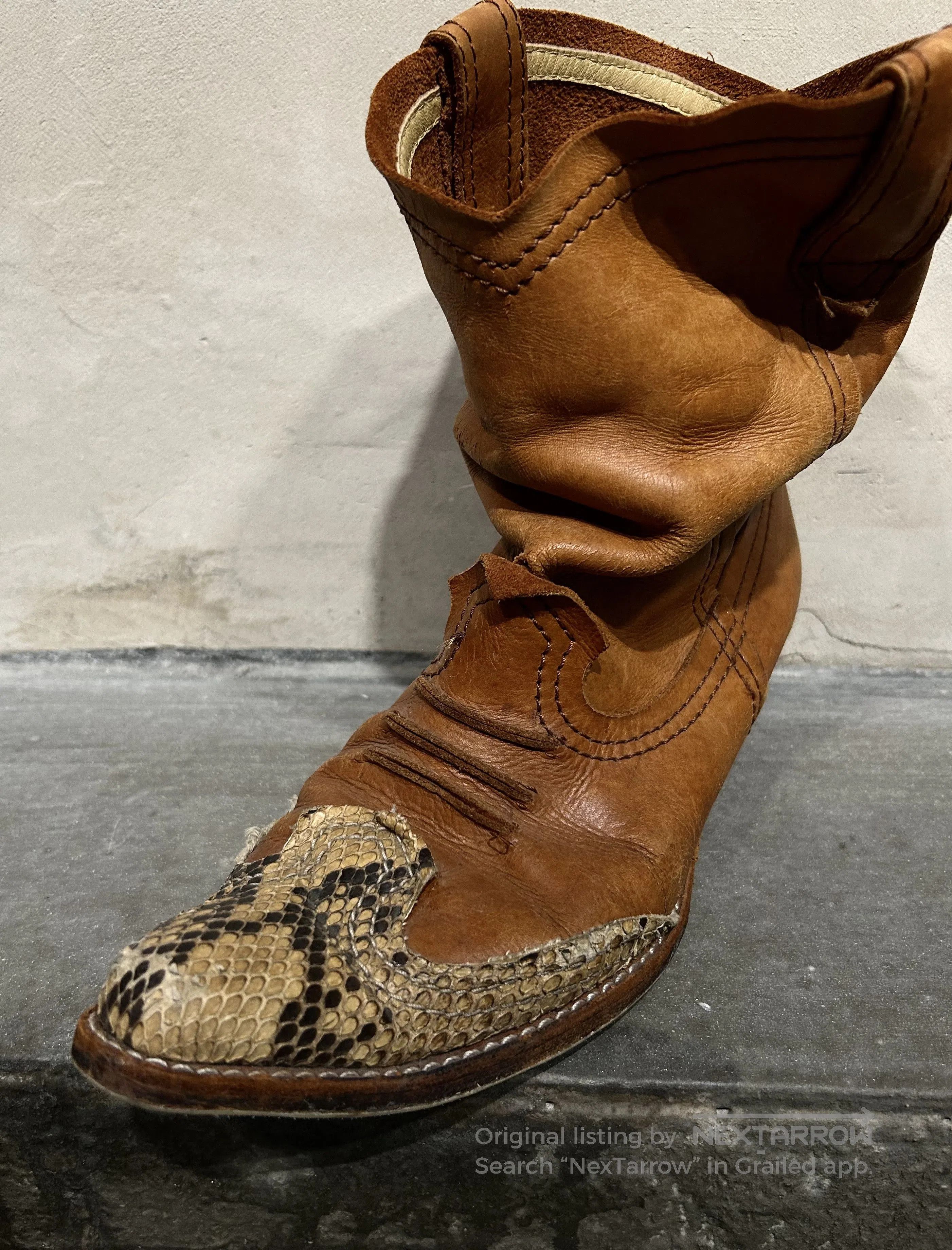 Junya Watanabe Junya Watanabe Man 00s Snakeskin Pointed. Size US 7 / EU 40 - 8 Thumbnail