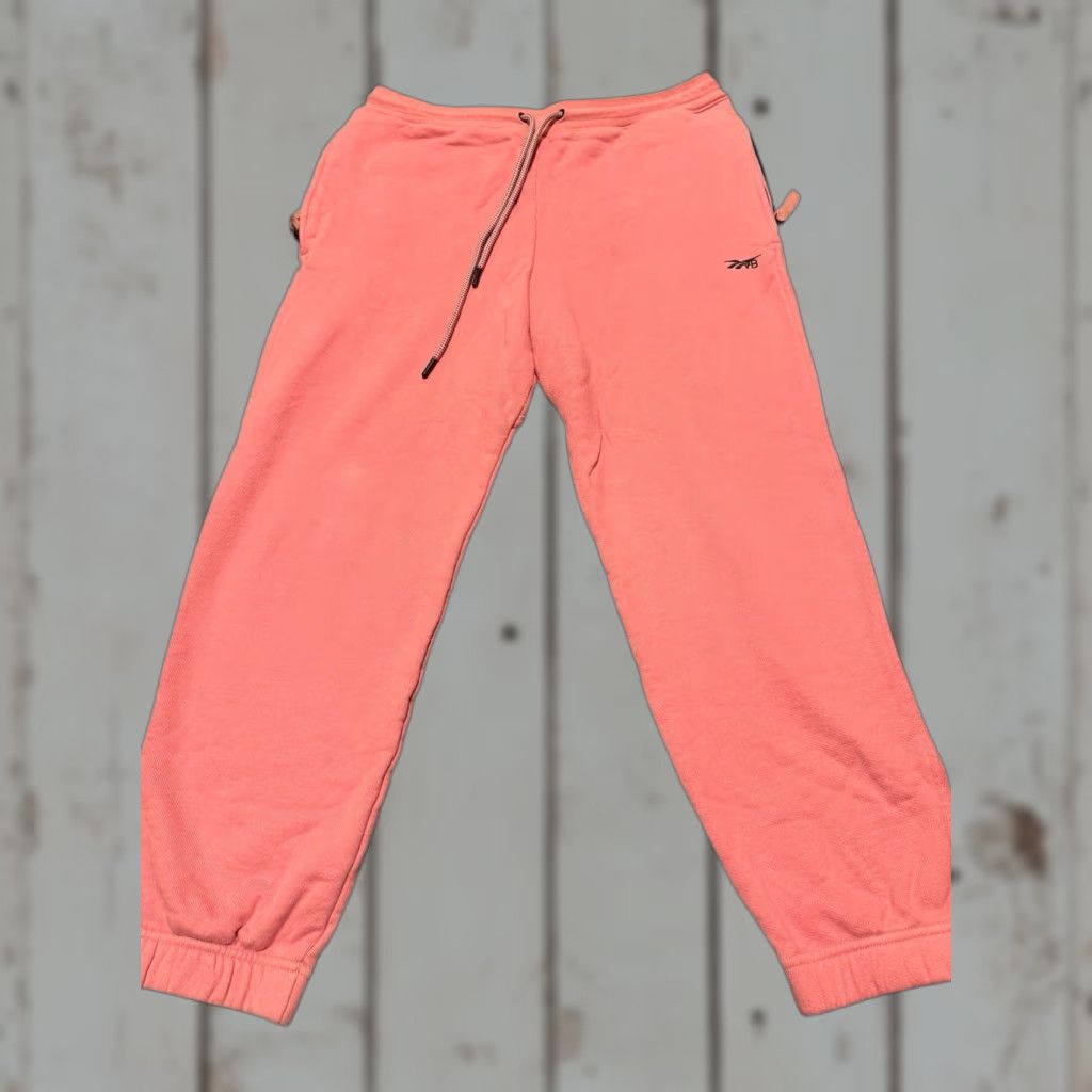 Victoria Beckham VINTAGE Reebok by Victoria Beckham Boyfriend Joggers Women’s L Pink Pants Activewear Jogger Activewear Logo Pockets Size 36" / US 14 / IT 50 - 1 Thumbnail