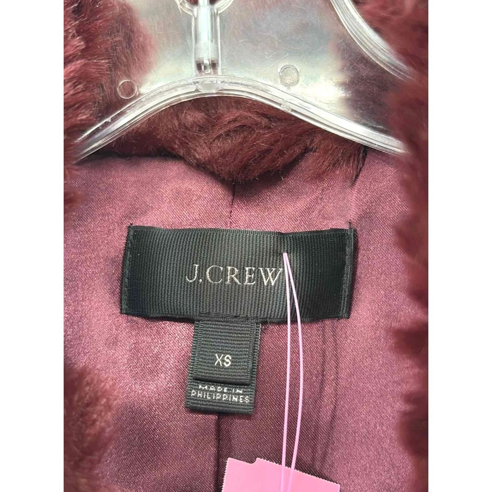 Vintage J Crew Vest Red XS Faux Fur Pre-Owned Size XS / US 0-2 / IT 36-38 - 3 Thumbnail