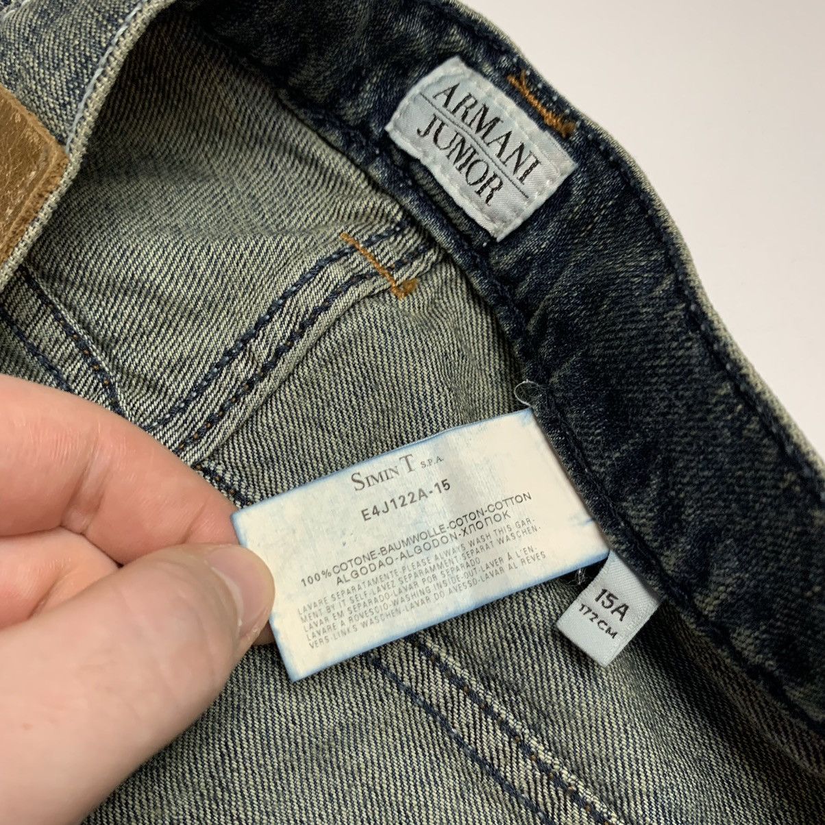 Giorgio Armani VERY RARE Y2K VINTAGE ARMANI BIG LOGO FADED DENIM JEANS 00s Size US 30 / EU 46 - 18 Thumbnail