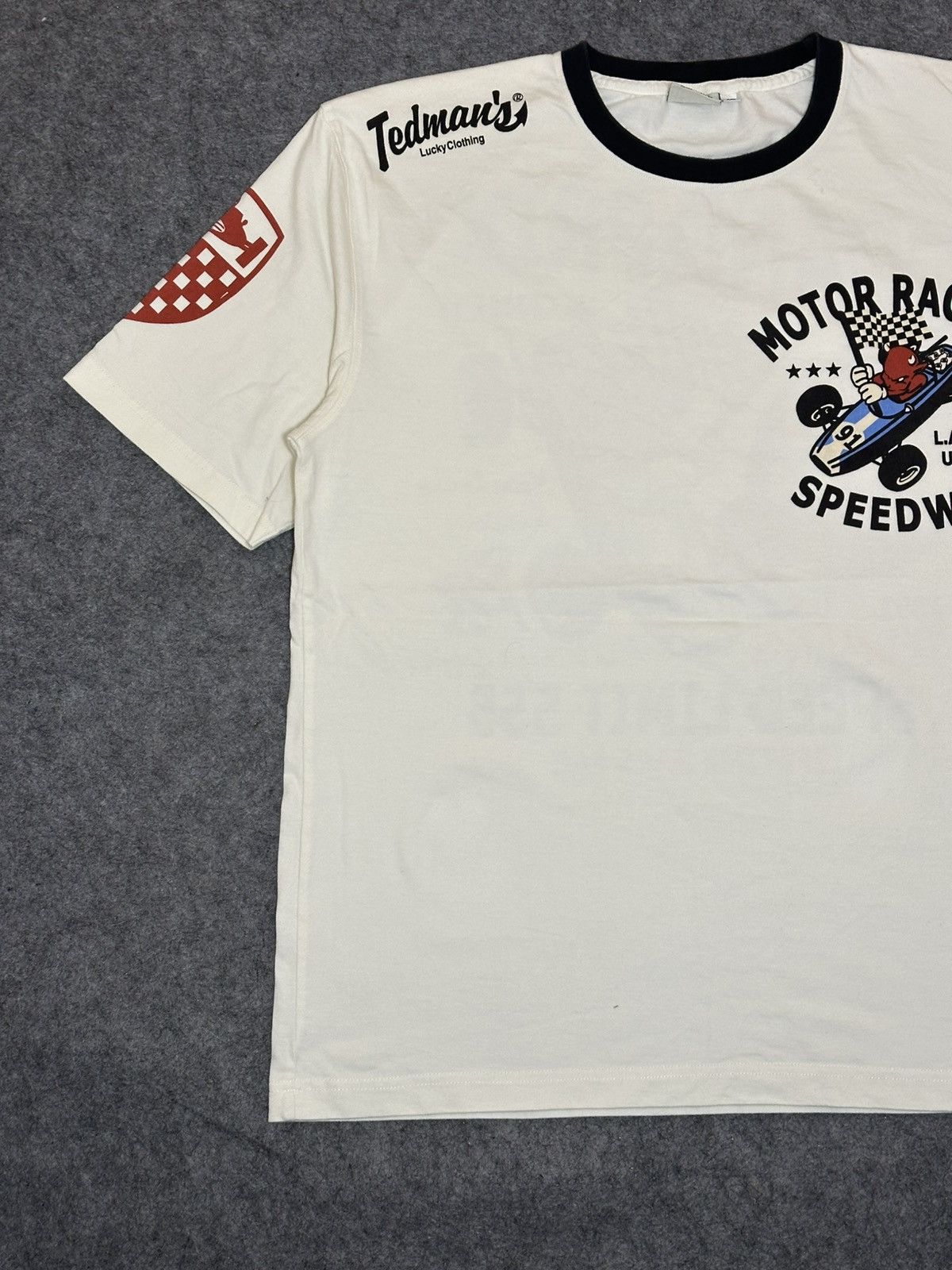 Tedman Tedman's Lucky Clothing motorsport graphic t-shirt. Size US S / EU 44-46 / 1 - 5 Thumbnail