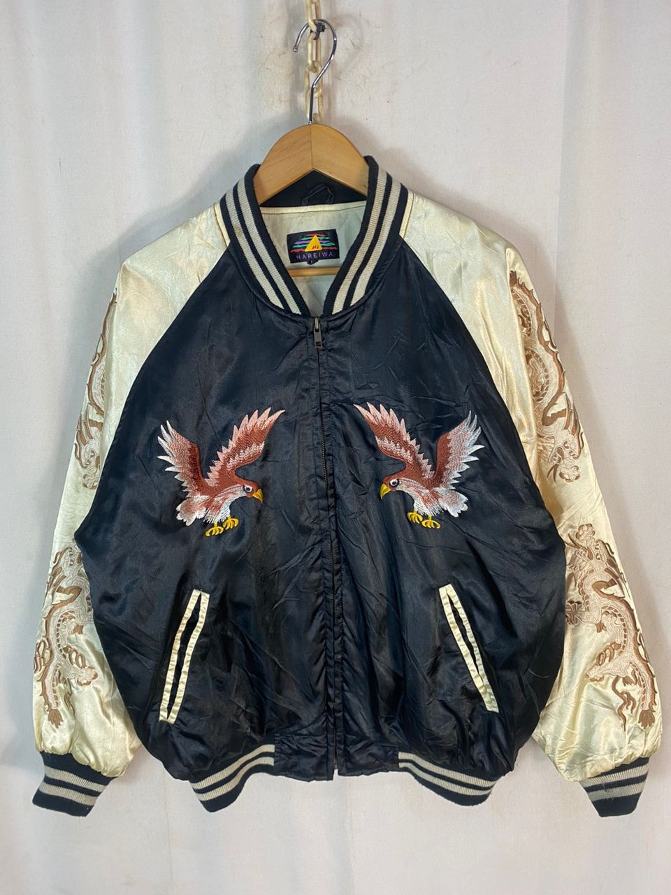 Japanese Brand × Vintage Vintage sukajan embroidered zipper jacket by hareiwa Size US L / EU 52-54 / 3 - 3 Thumbnail