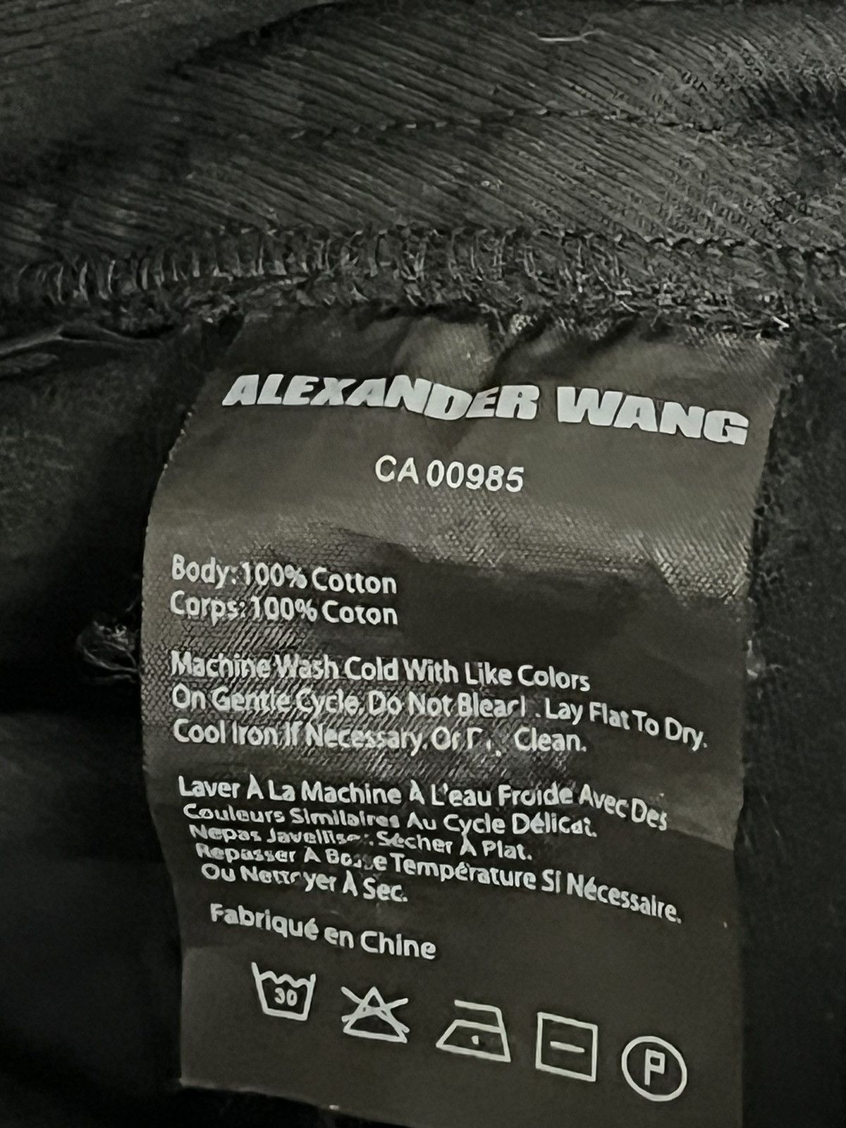 Alexander Wang Alexander Wang black corduroy pant Size US 33 - 8 Thumbnail