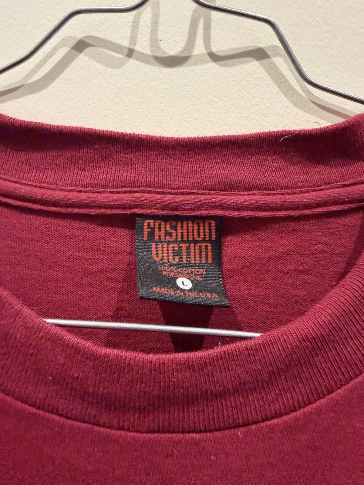 Fashion Victim Vintage 1995 Fashion Victim single stitch t shirt Size US L / EU 52-54 / 3 - 2 Thumbnail