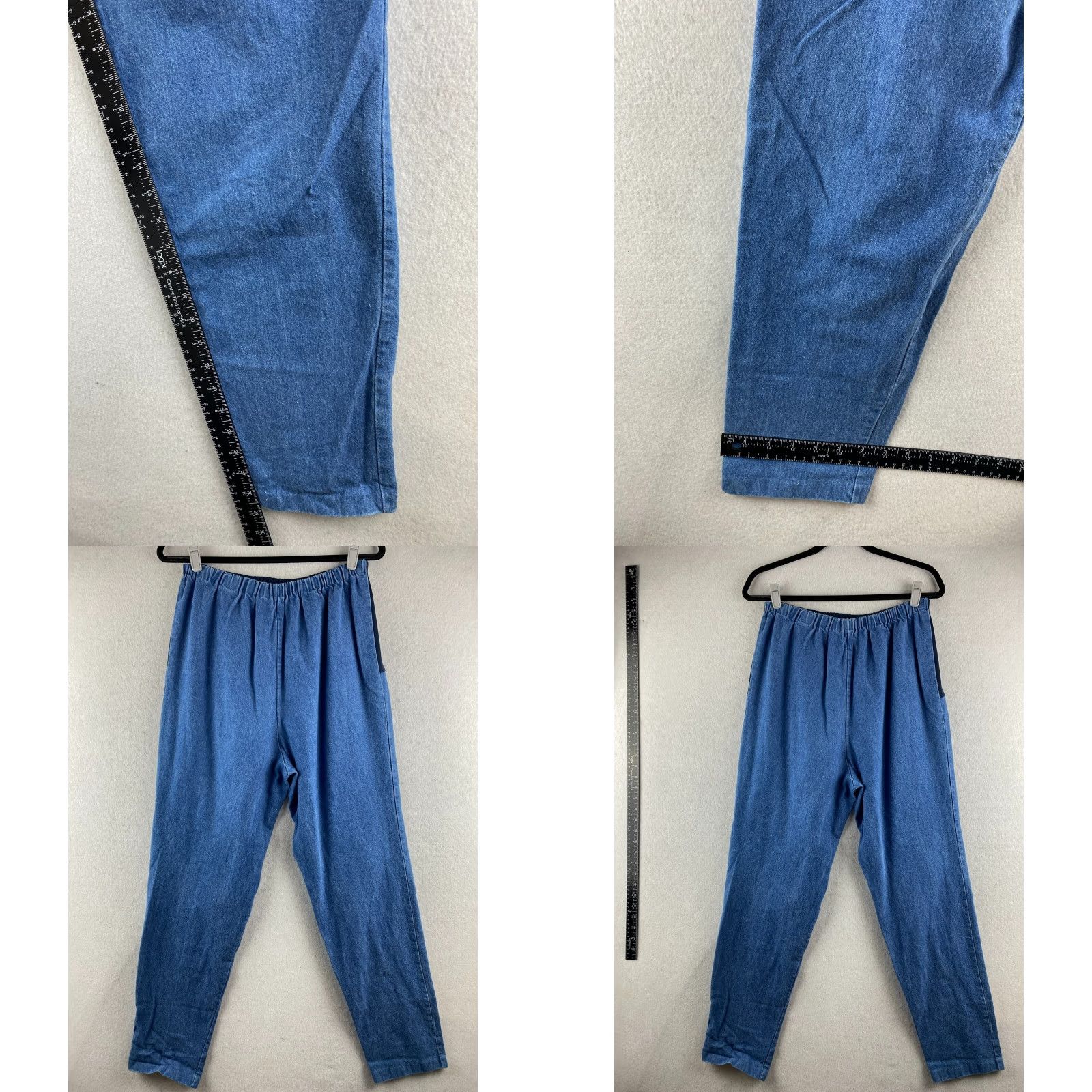 Vintage VINTAGE New Additions Jeans Womens 10 Maternity Blue Denim Elastic Waist High Rise Straight 29 In Inseam 29 Womens Size 32" / US 10 / IT 46 - 9 Thumbnail