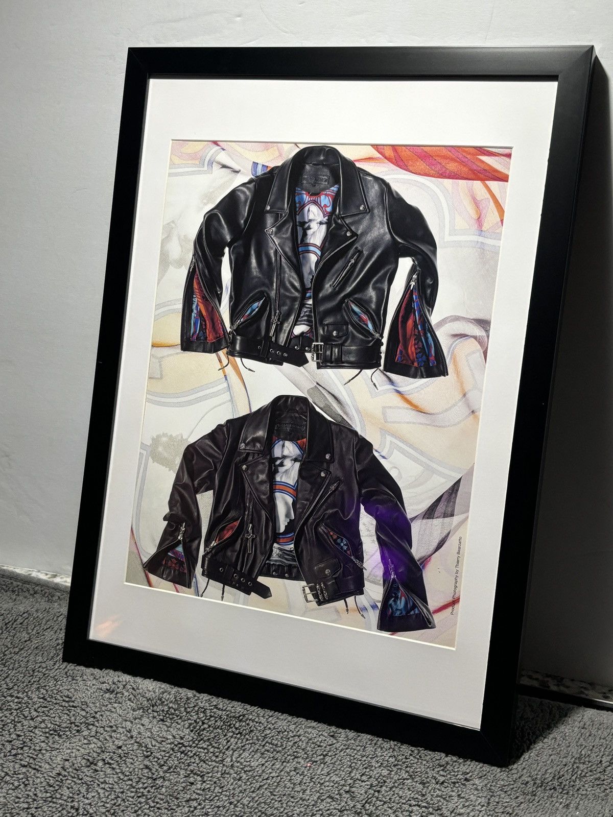 Chrome Hearts *Chrome Hearts* ‘Thierry Leather Jkt’ Framed Poster Size ONE SIZE - 2 Thumbnail