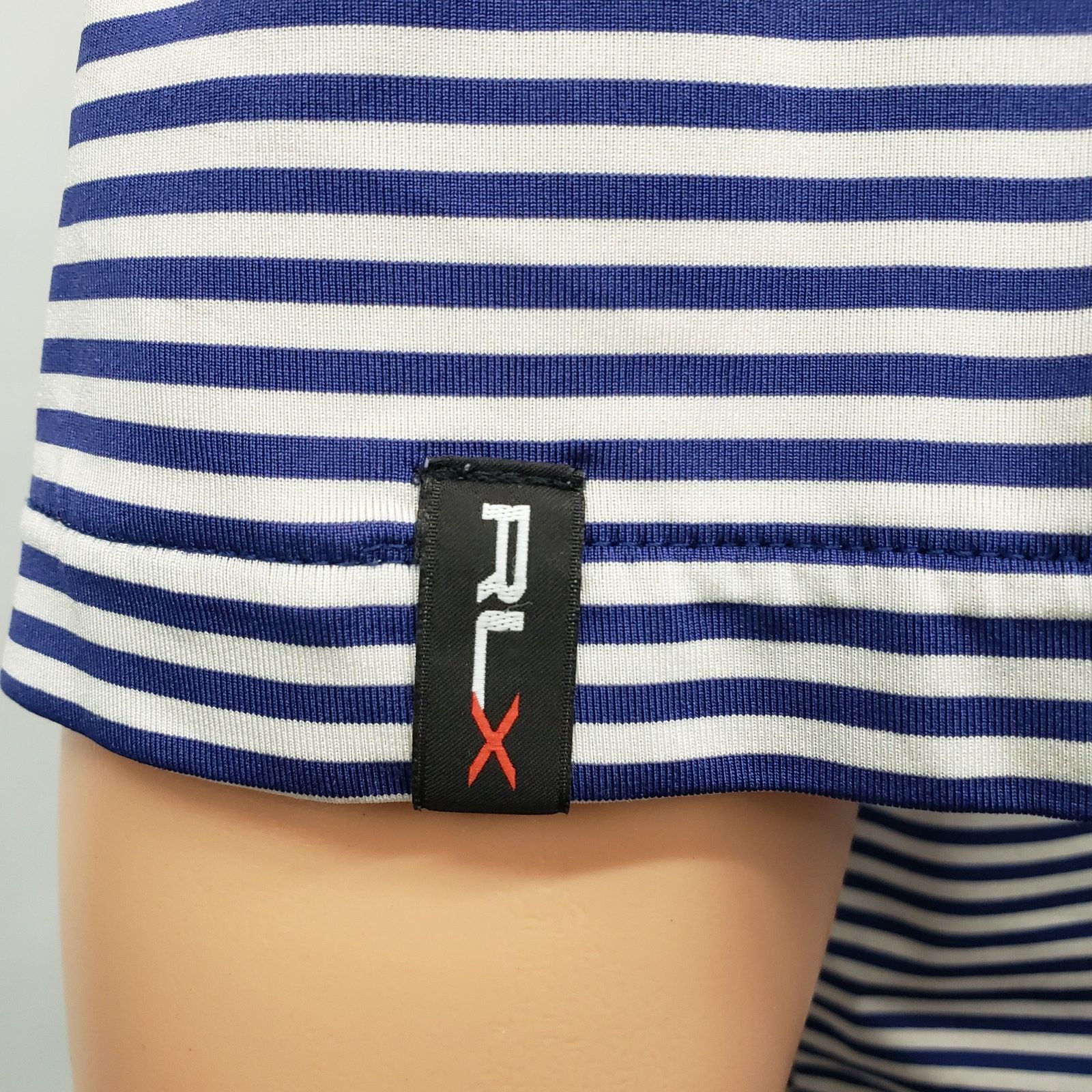 RLX Ralph Lauren RLX Ralph Lauren Golf Performance Polo Shirt XL Striped Size US XL / EU 56 / 4 - 8 Thumbnail
