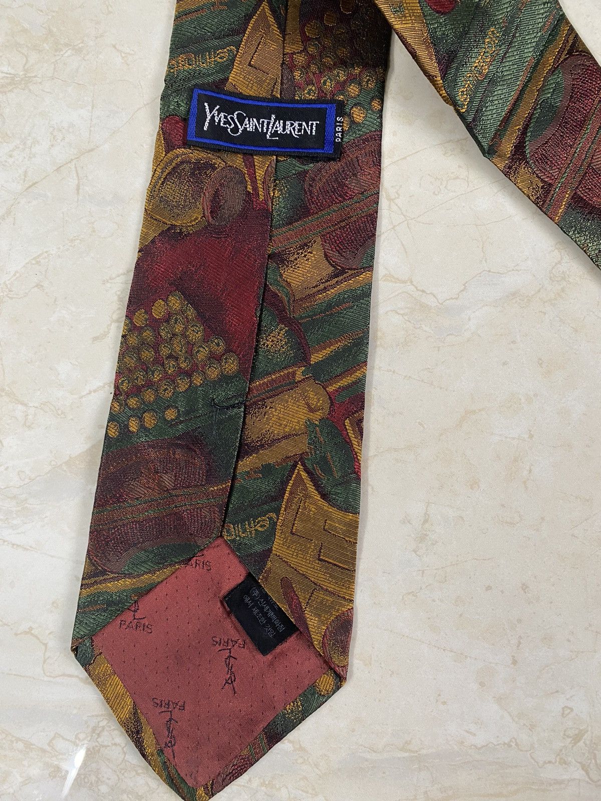 Vintage 💥 VINTAGE YVES SAINT LAURENT Paris neck tie silk ties Size ONE SIZE - 3 Thumbnail