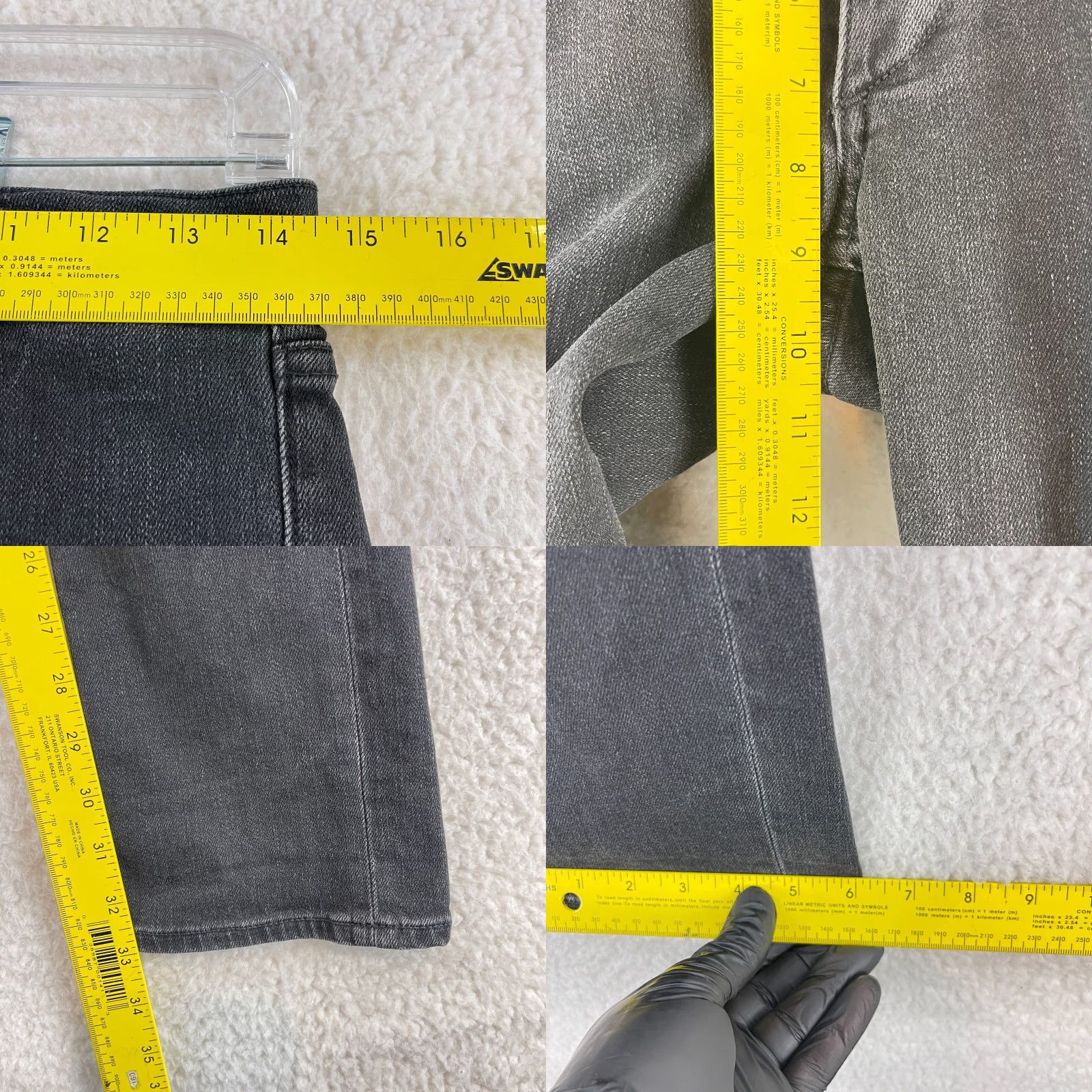 Rag & Bone rag & bone Fit 2 Slim Jeans Womens Mid-Rise 29 Black Denim Jeans - Rag & Bone Slim Leg 2 Size 29" - 8 Thumbnail