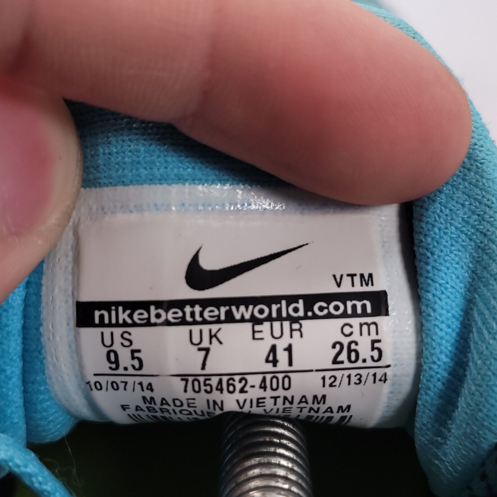 Nike Nike Lunar Tempo Shoe Womens Size 9.5 705462-400 Blue Green Size US 9.5 / IT 39.5 - 9 Thumbnail