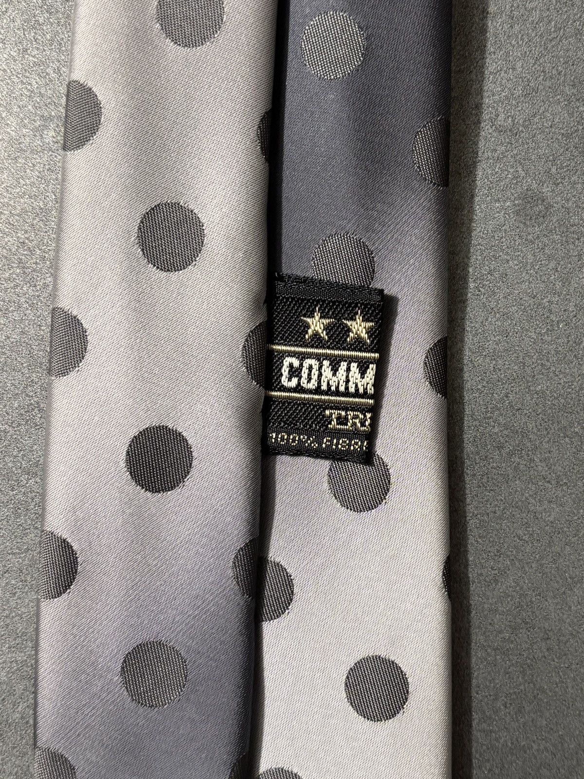 Vintage 1970s Vintage Polka Dot Necktie Gradient Ombre Polyester Tie Size ONE SIZE - 3 Thumbnail