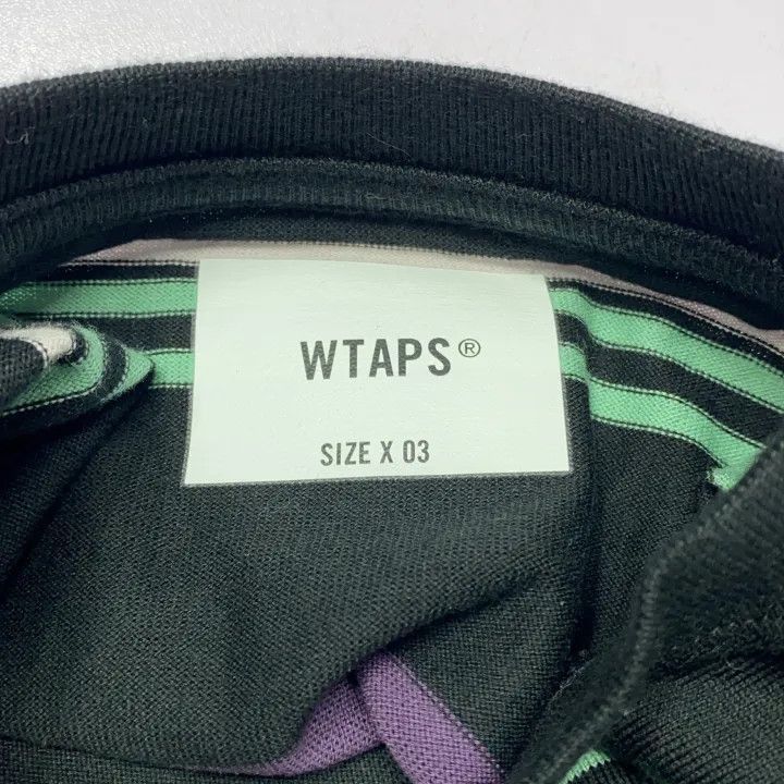 Wtaps WTAPS Black Striped Casual T-shirt -2508 Size US M / EU 48-50 / 2 - 2 Thumbnail