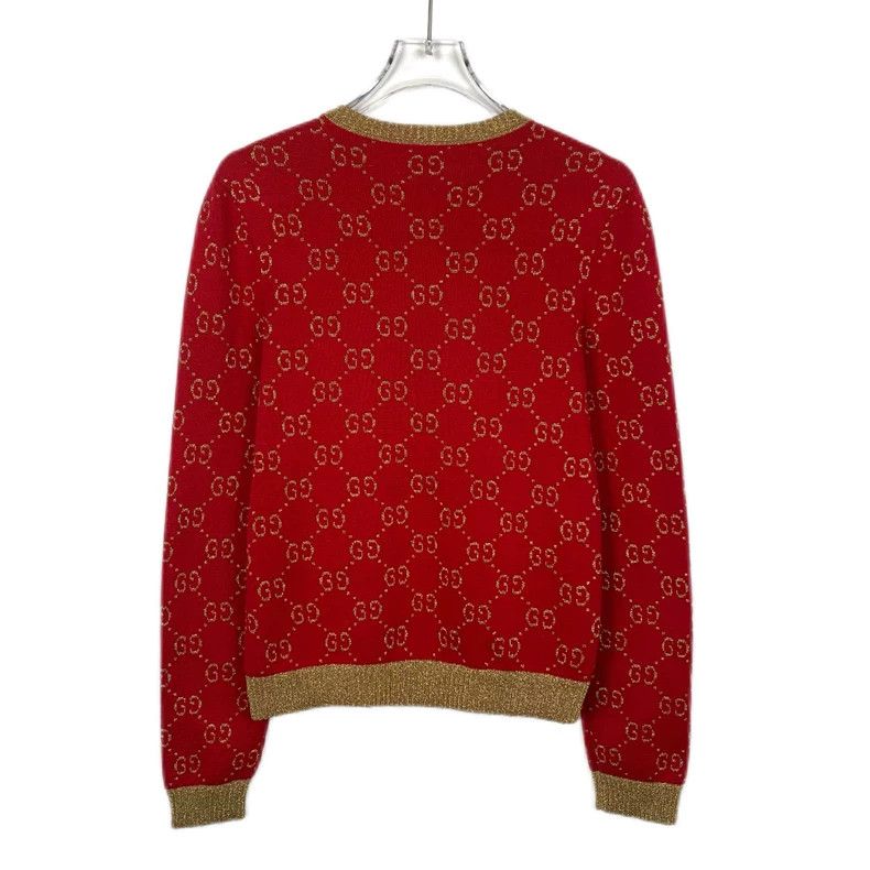 Gucci Gucci Red logo old flower full print cotton round-neck long Size US XS / EU 42 / 0 - 2 Thumbnail