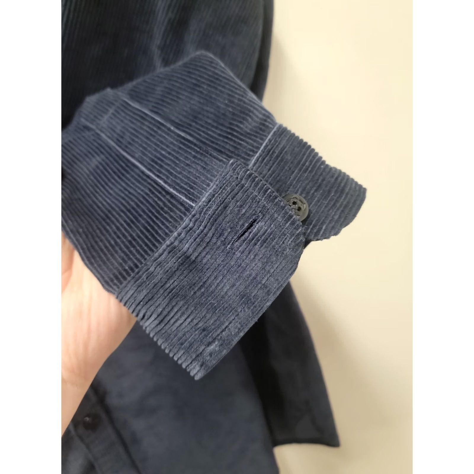 J.Crew NWT J.Crew Cpo Workshirt Corduroy Button Long Sleeve Cotton Navy Blue Medium Shirt Mens Size US M / EU 48-50 / 2 - 6 Thumbnail