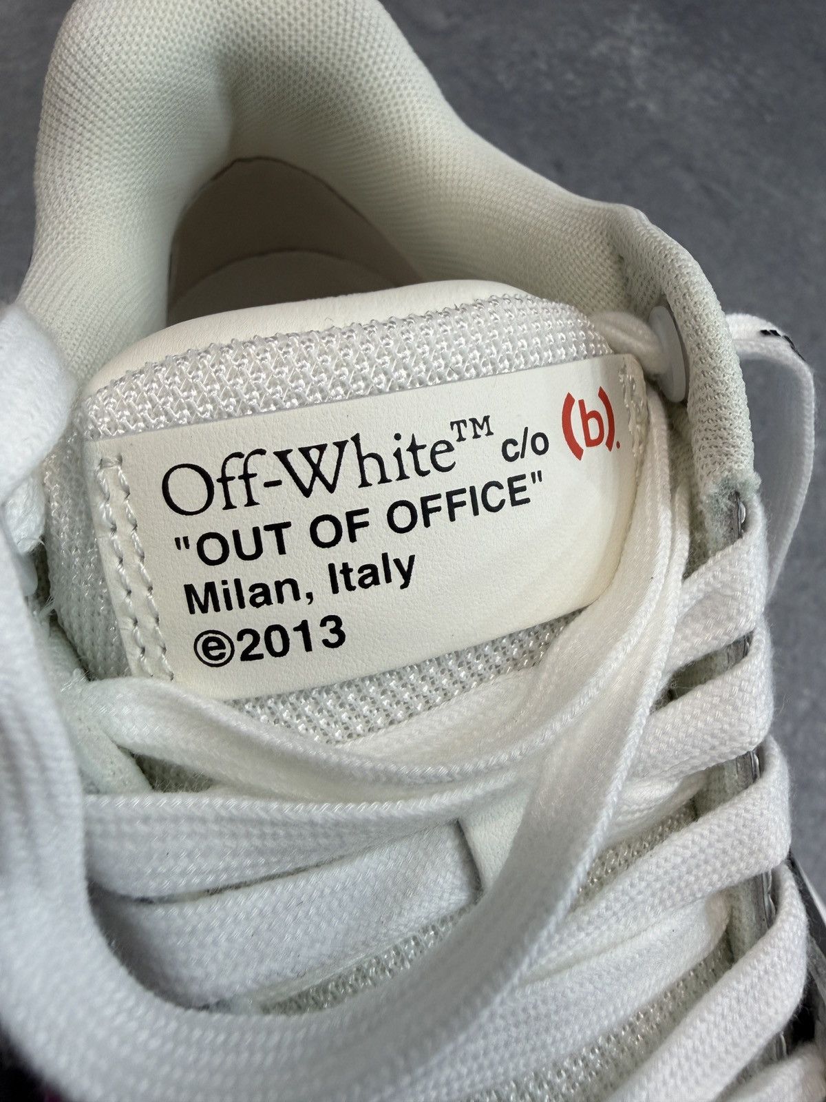 (B).Stroy × Off-White Off-White x Bstroy Out Of Office Sneakers Size US 8 / IT 38 - 8 Thumbnail