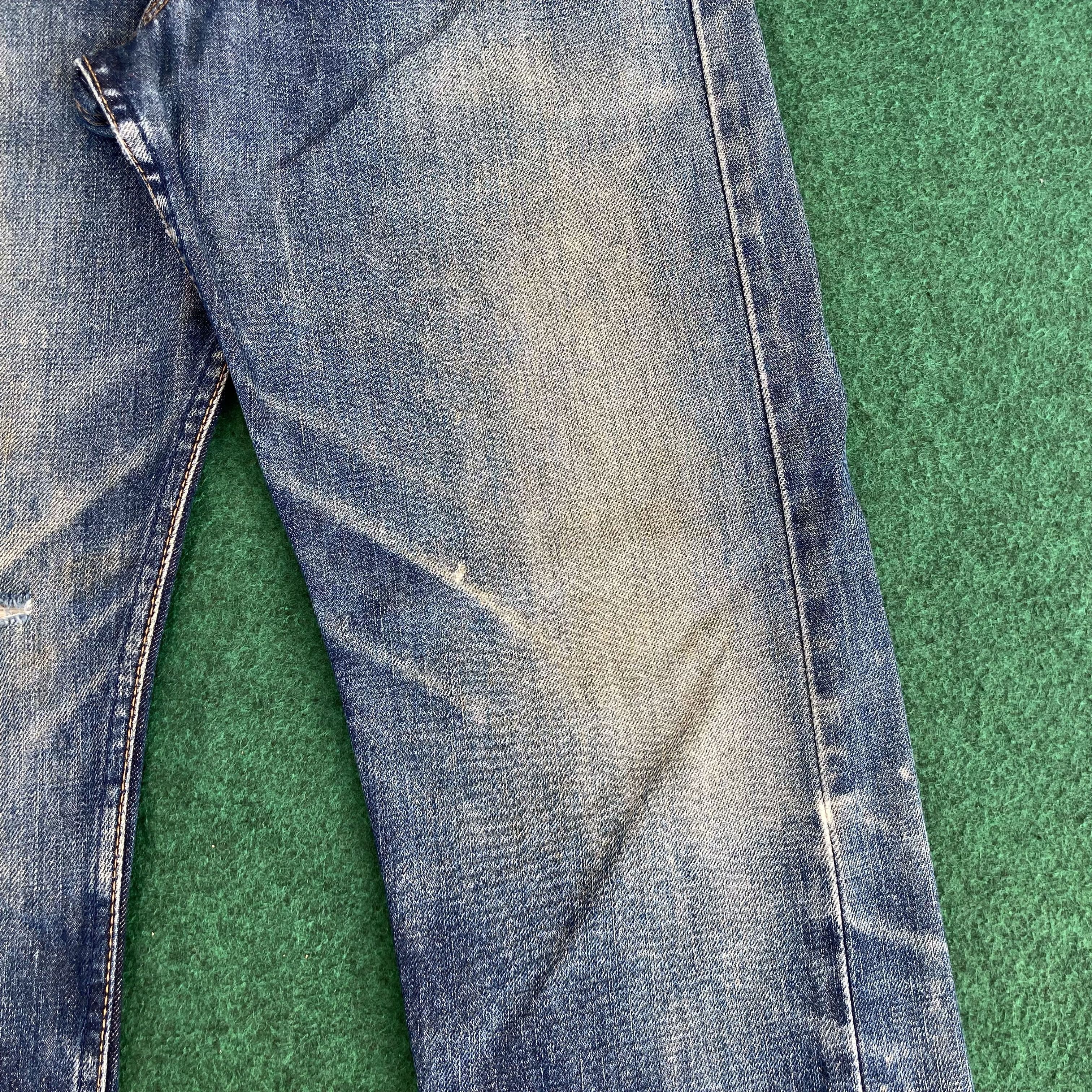 Levi's × Vintage Vtg Levis 505 Distressed Ripped Grunge Jeans Size US 29 - 8 Thumbnail