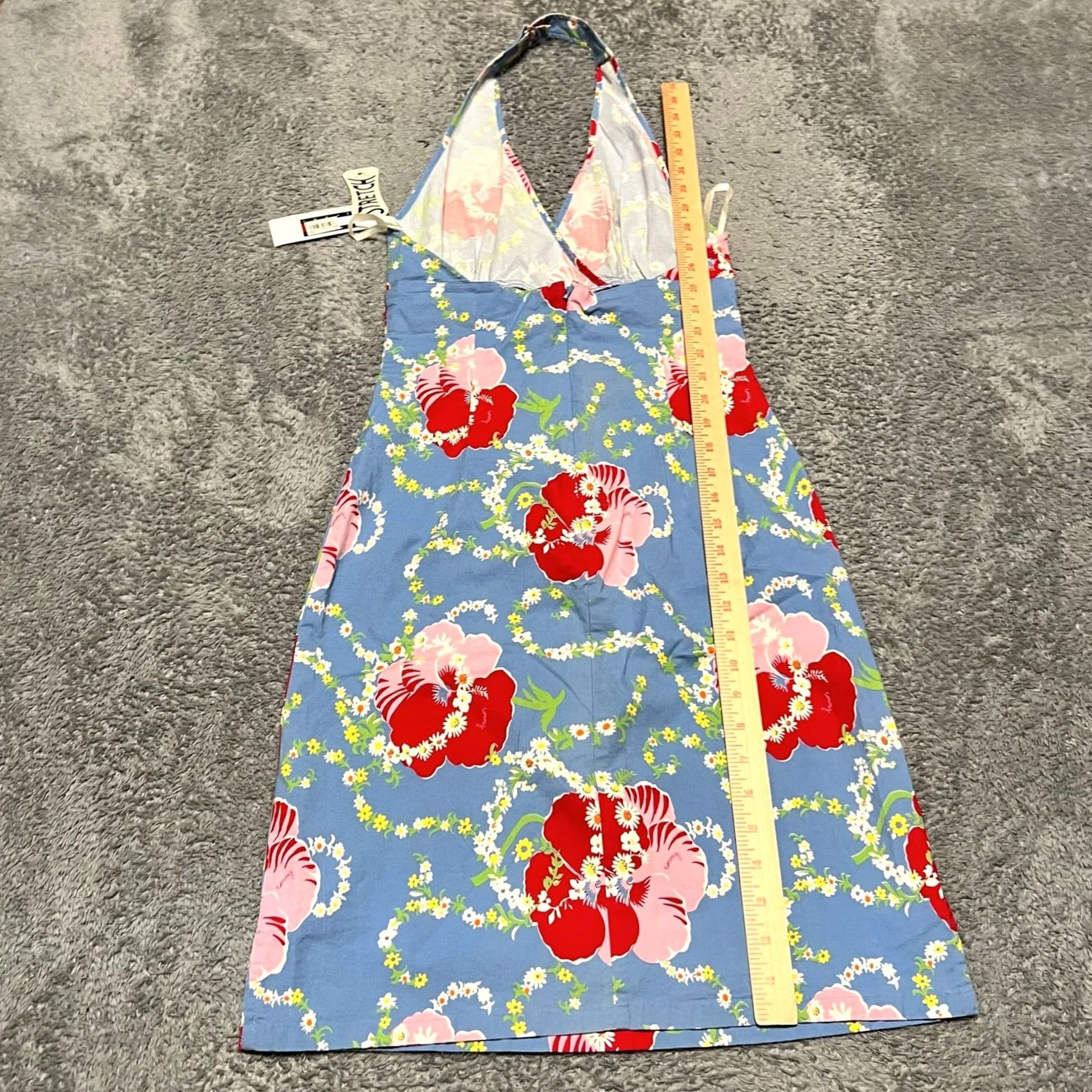 Tommy Hilfiger Tommy Hilfiger Dress Womens Small Halter Floral Blue Mini Dress, Womens, Small, Blue, Mini Size S / US 4 / IT 40 - 6 Thumbnail