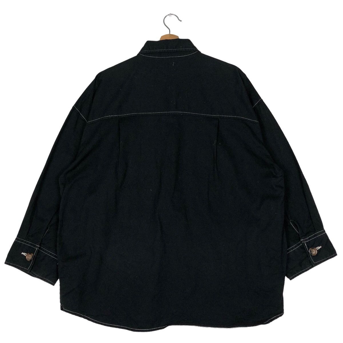 Japanese Brand 🔥Vtg Chore Jacket Wego Standard Black Issey Miyake Design Size US L / EU 52-54 / 3 - 8 Thumbnail