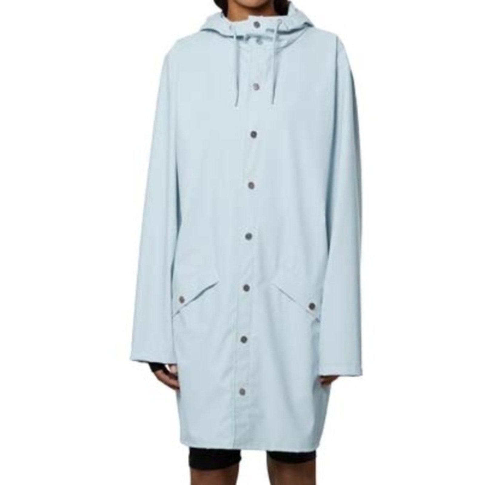 Rains Rains. Long Jacket in Sky. Size XL / US 12-14 / IT 48-50 - 1 Thumbnail