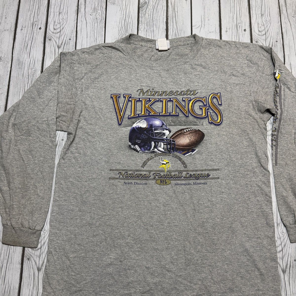 NFL × Vintage Vintage Minnesota Vikings long sleeve tee Size US L / EU 52-54 / 3 - 3 Thumbnail