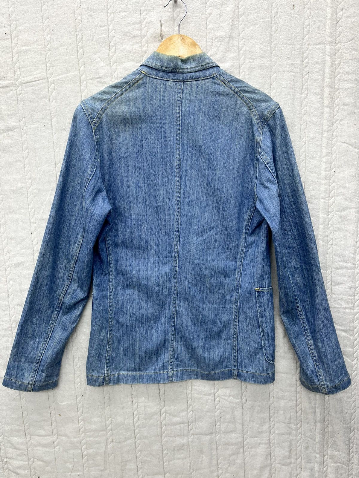 Miu Miu OFFERS🔥MIU MIU BROKEN TWILL DENIM BLAZER JACKET Size US S / EU 44-46 / 1 - 4 Thumbnail