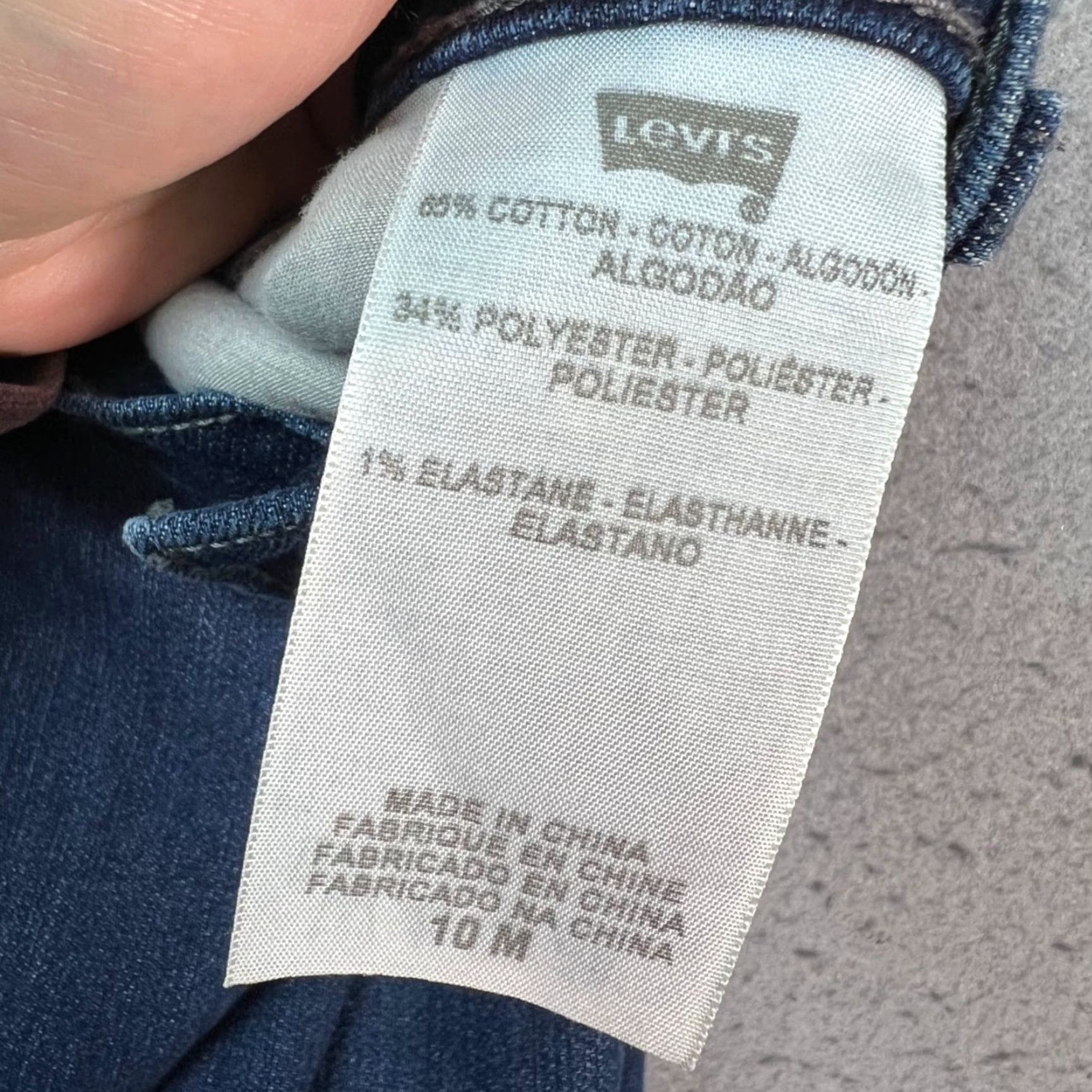 Levi's Levi's 512 Perfectly Slimming Womens Size 10M Skinny Jeans Mid Rise Blue Denim Jeans 5-Pocket Size 32" / US 10 / IT 46 - 4 Thumbnail