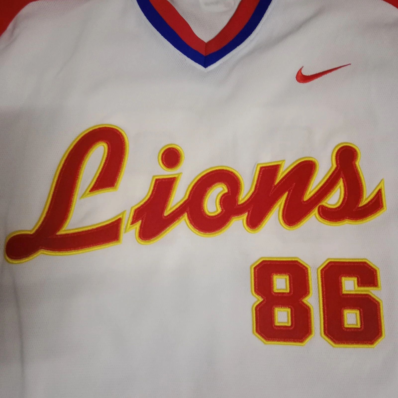 Nike Seibu Lions Tetsuya Shiozaki Game Worn Baseball Jersey Size US XL / EU 56 / 4 - 2 Thumbnail