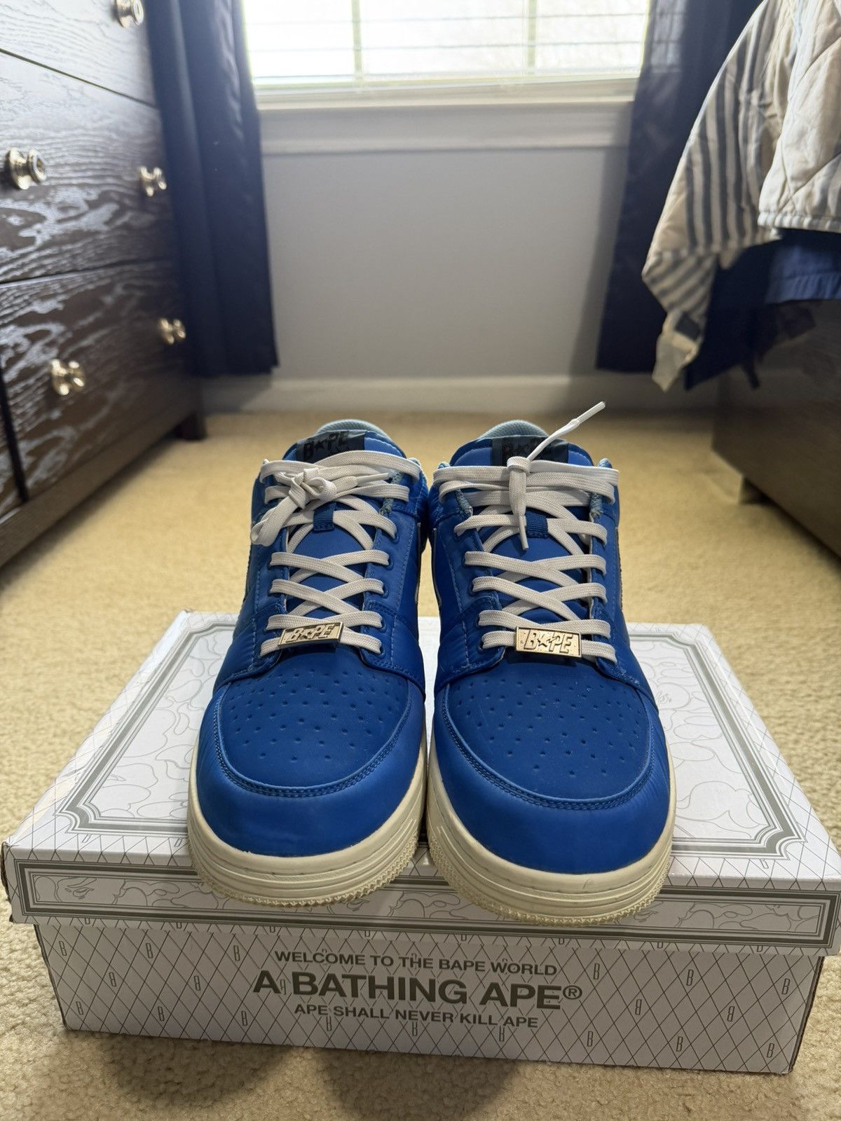 Bape Stash x Bapesta low M2 ‘Blue’ Size US 13 / EU 46 - 1 Thumbnail