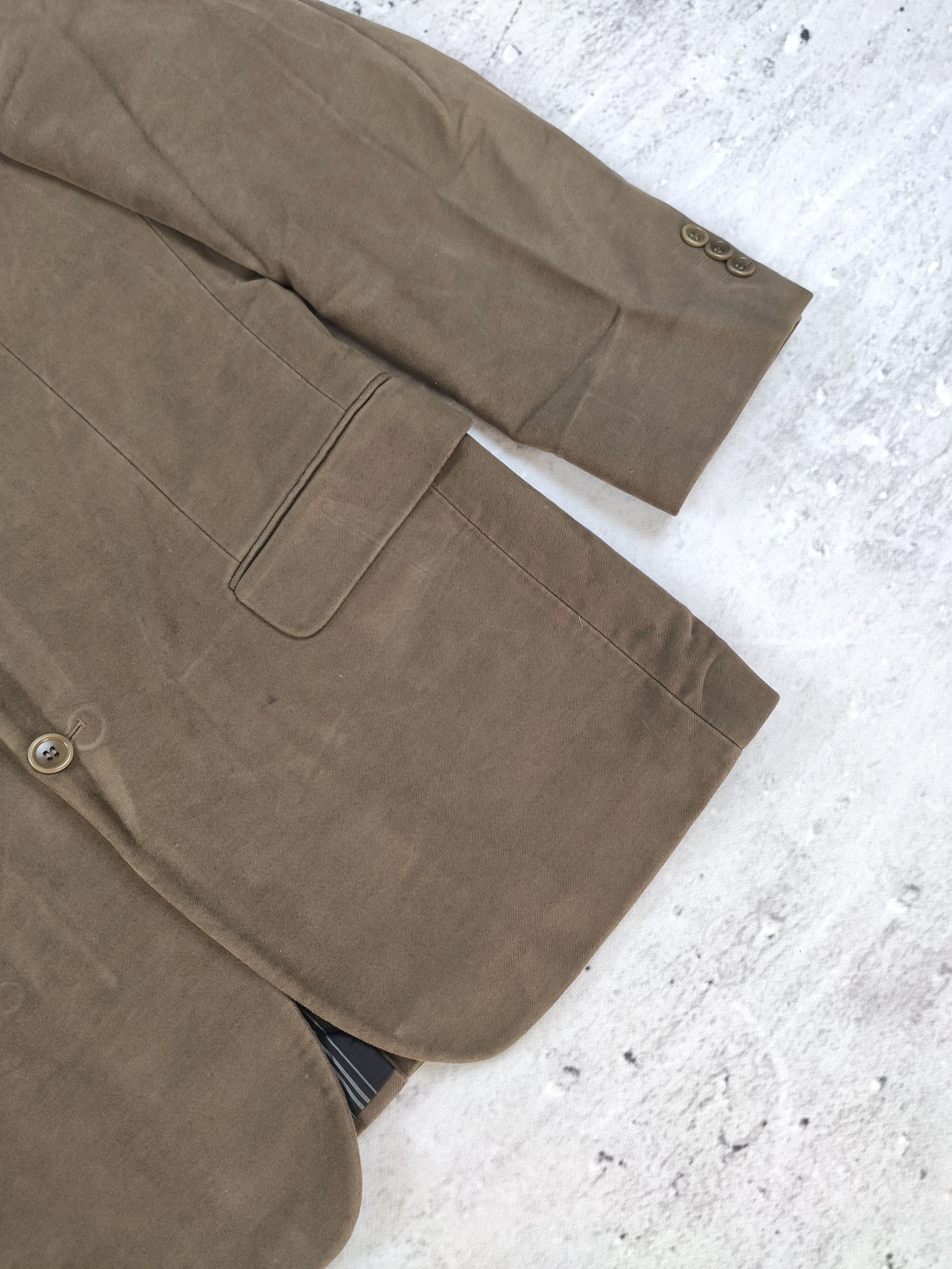 Balmain × Vintage Balmain Paris men blazer cotton jacket brown elegant Size 52R - 4 Thumbnail