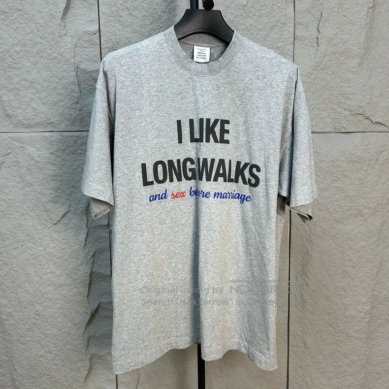Vetements Vetements Gray slogan short sleeve T-shirt Size US XS / EU 42 / 0 - 1 Thumbnail