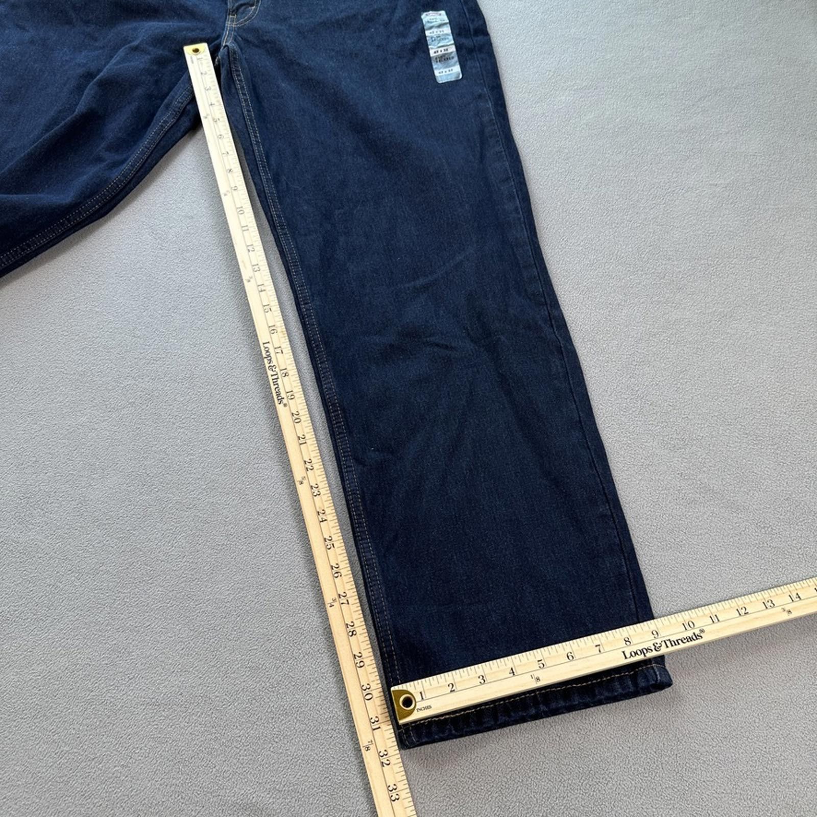 Levi's Levis 550 Relaxed Mens Jeans 42x32 Blue High Rise Dark Wash Size US 42 / EU 58 - 3 Thumbnail