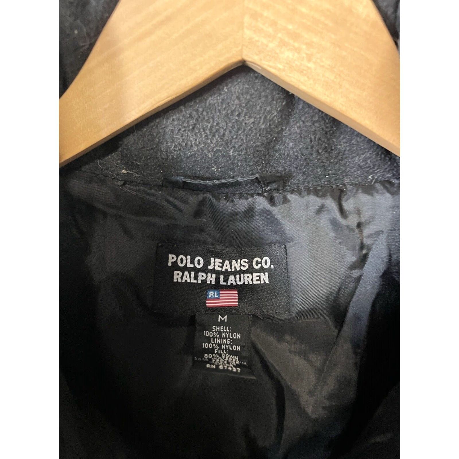 Polo Ralph Lauren VINTAGE Polo Ralph Lauren Mens Down Puffer Jacket Black M Full Zip Rare Size US M / EU 48-50 / 2 - 3 Thumbnail