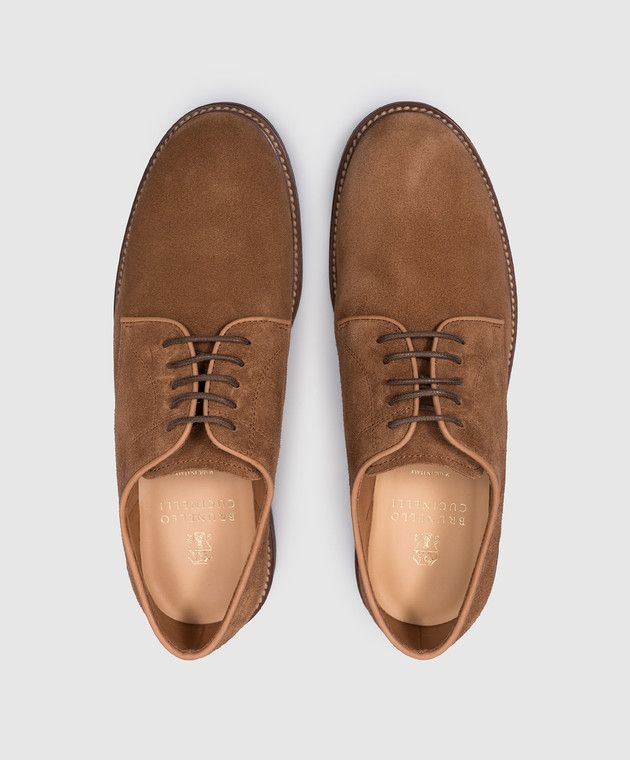 Brunello Cucinelli o1w1db10125 Derby Shoes in Brown Size US 12 / EU 45 - 4 Thumbnail