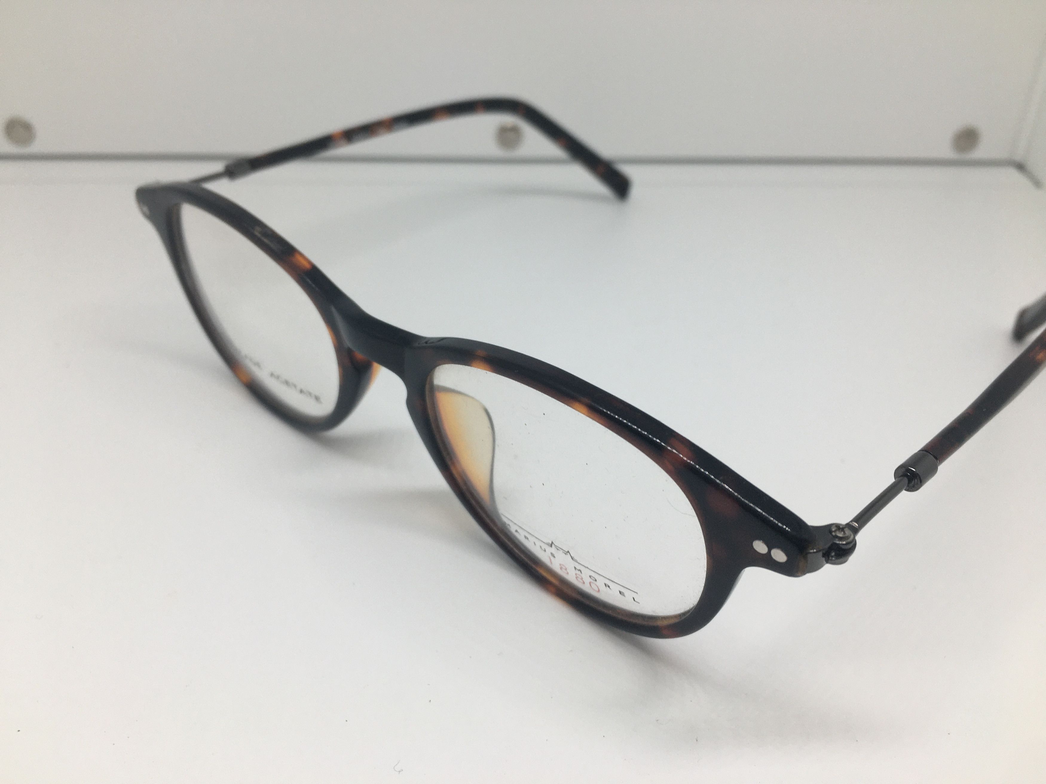 Vintage Marius Morel 1880 Tortoise Eyeglasses France Ivy League Size ONE SIZE - 3 Thumbnail