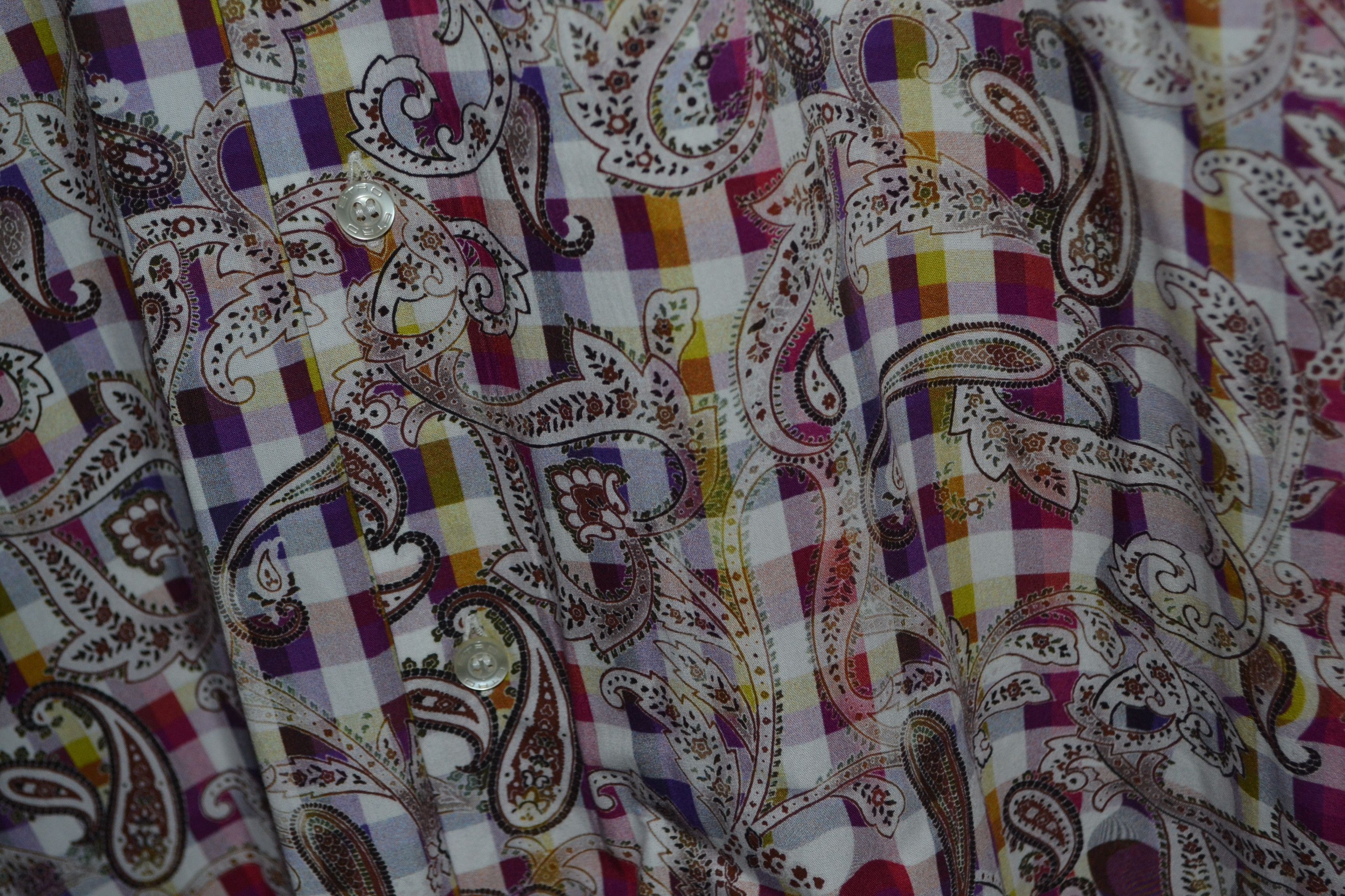 Etro Etro Gradient Psychedelic Paisley Shirt Cotton L Size US L / EU 52-54 / 3 - 5 Thumbnail