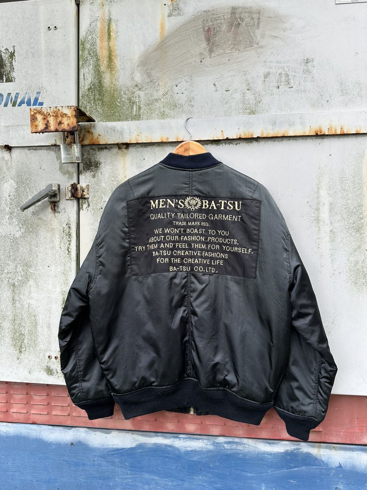 Vintage 👹Vintage Bat-Su Reversible Bomber Jacket Size US L / EU 52-54 / 3 - 10 Thumbnail