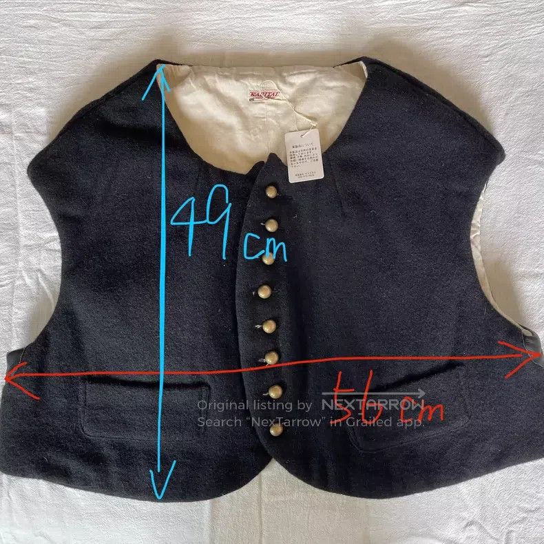 Kapital Kapital Multi-button wool vest Size US XS / EU 42 / 0 - 8 Thumbnail