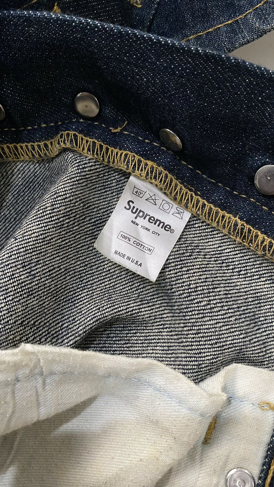 Supreme Made in USA Supreme Indigo Jeans Size US 32 / EU 48 - 7 Thumbnail